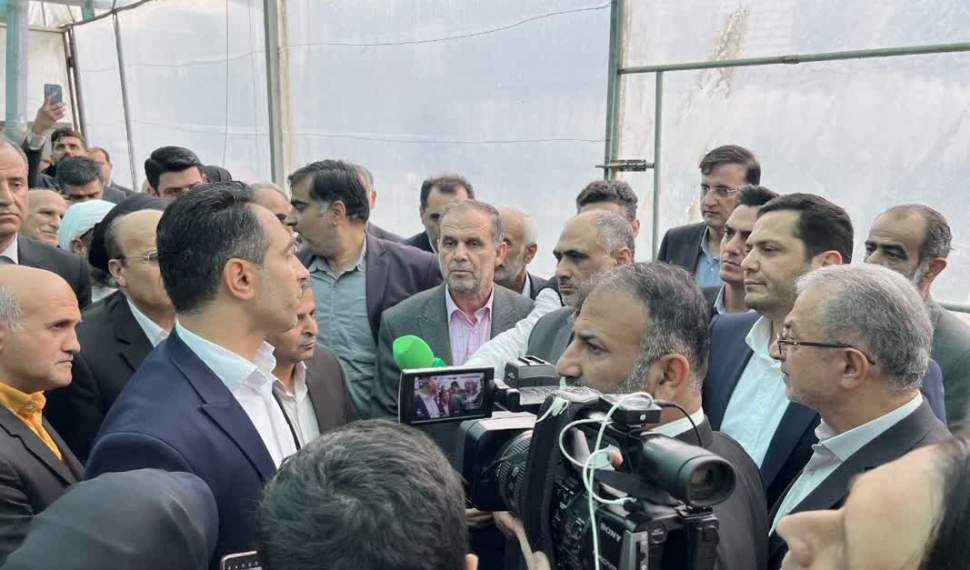 بازدید وزیر محترم جهاد کشاورزی از مجتمع گلخانه ای همیشک